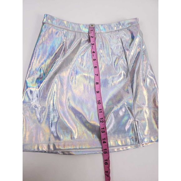 superdown Tamia Iridescent Faux Leather Mini Skirt - Picture 8 of 8